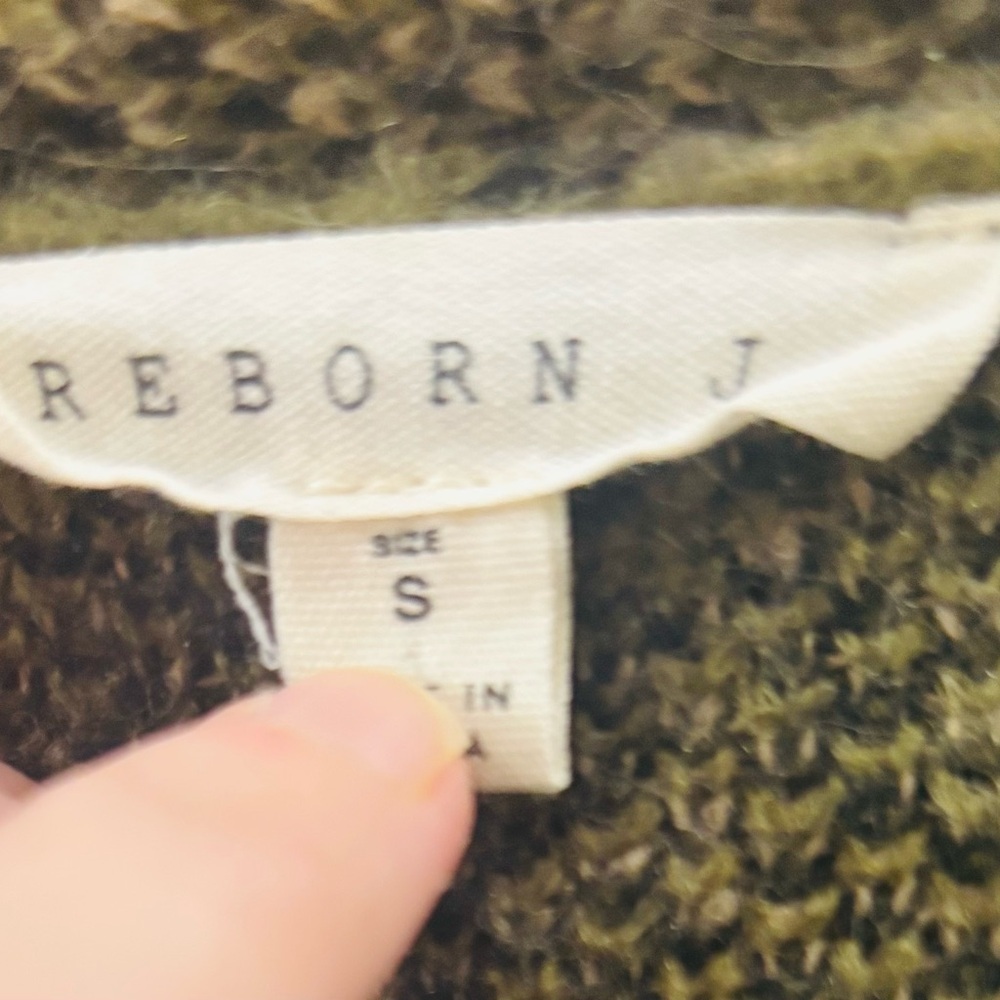 Reborn J Olive and Black Leopard Patterned Cardigan - Picture 4 of 4